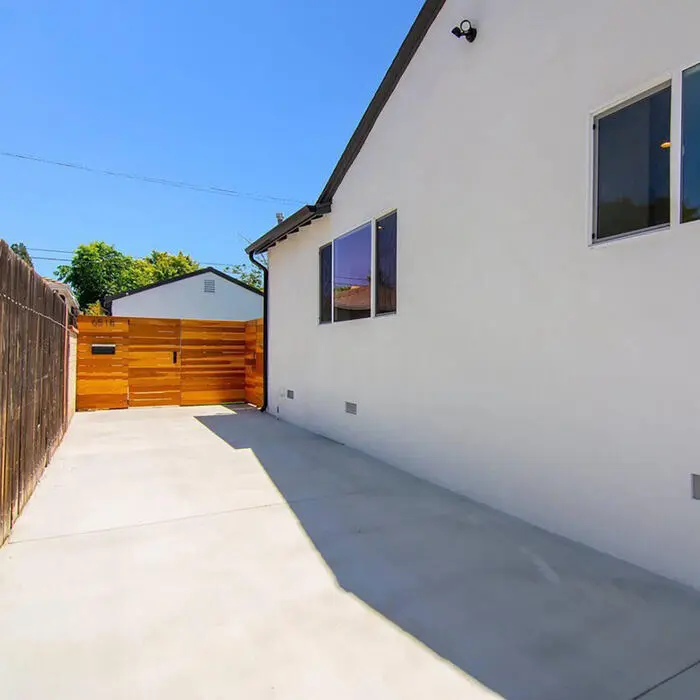 Concrete hardscape work for an outdoor renovation