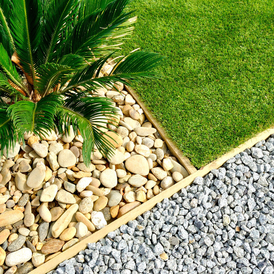 Pebble Rock and Gravel Installation in Los Angeles by ABC LandCrafters
