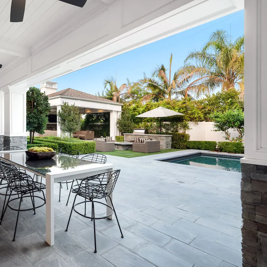 Pool deck and patio area outdoor renovation