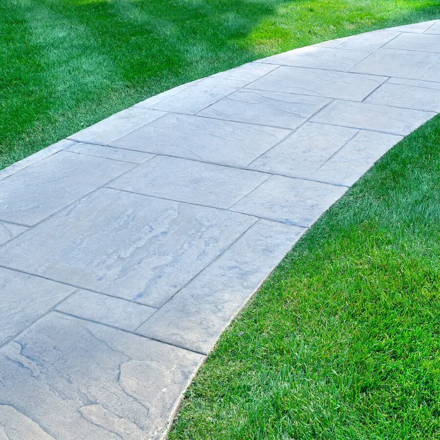 Landscape walkway connecting outdoor spaces
